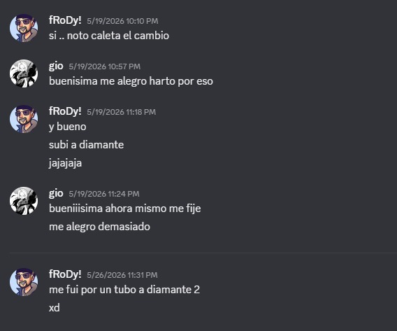 Conversación con fRoDy!: Platino 2 → Diamante 2 — coaching de Gio